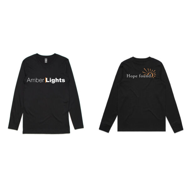 Men's "Hope found" Long Sleeve - Black Thumbnail